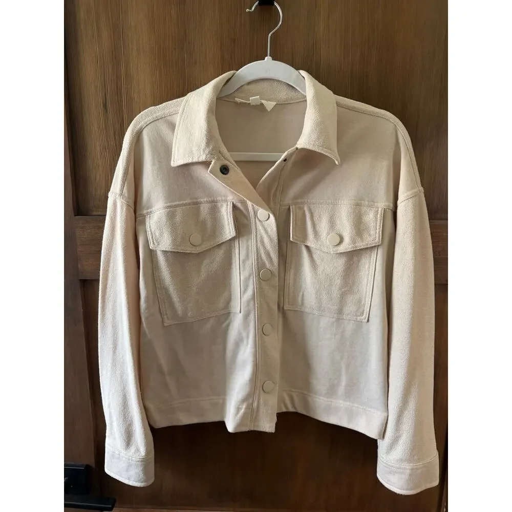 Hippie Rose Women's Light Jacket Beige Button-Up Size‎ XS Fall Spring